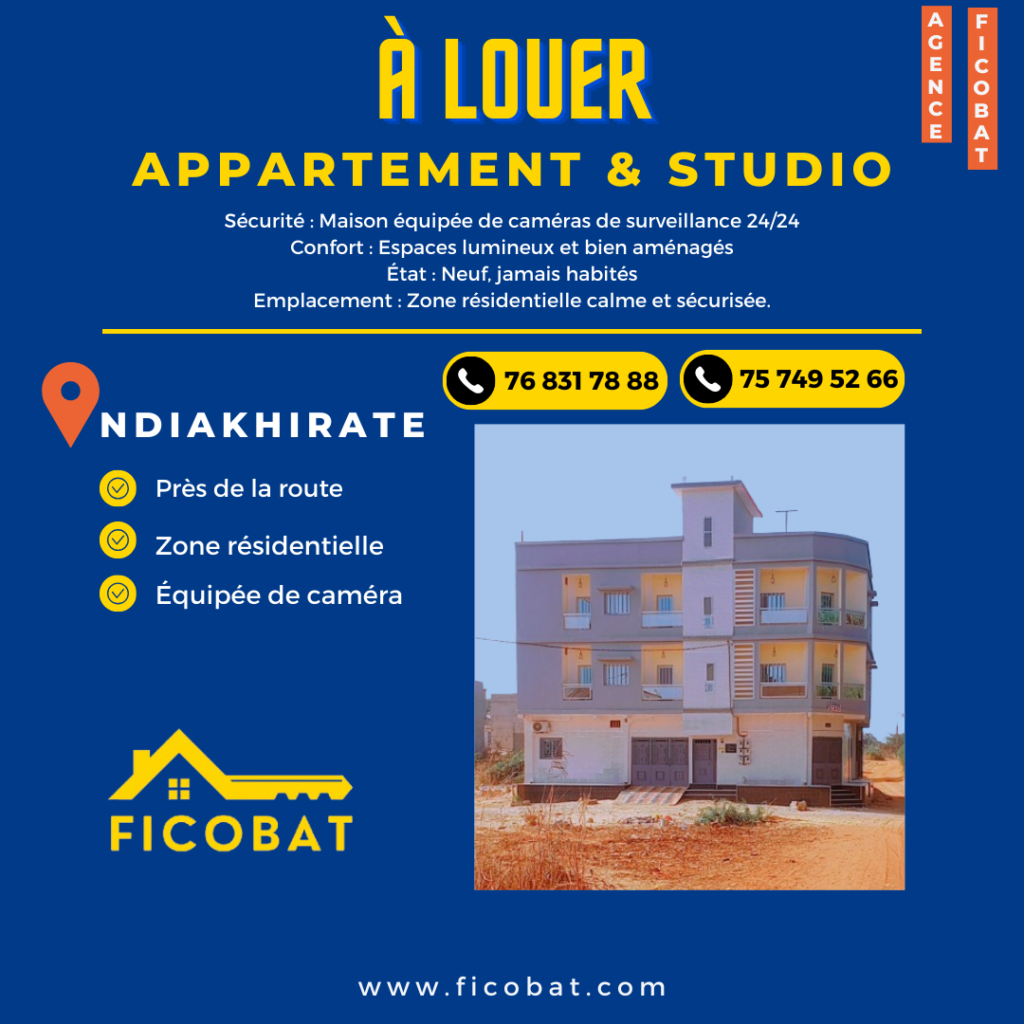 Appartement et studio à louer