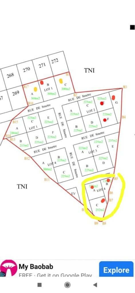 Terrain à Vendre à Thiès Mbour Sindia