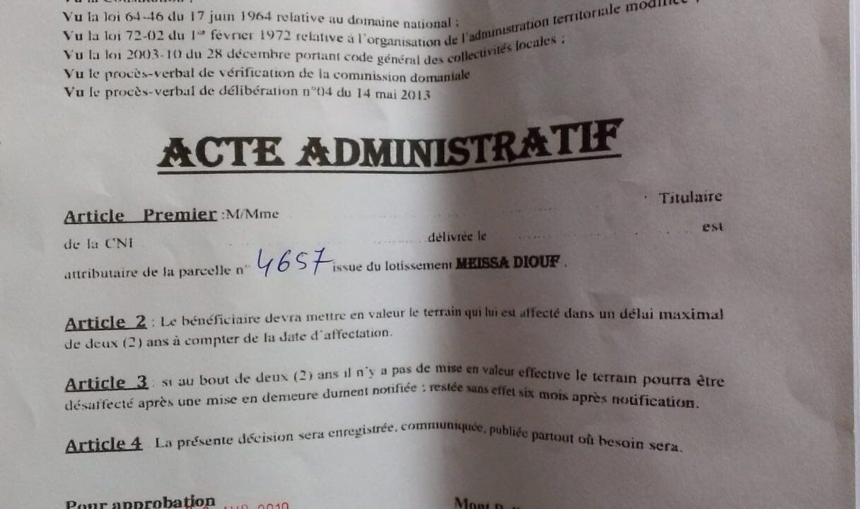 terrain-viabilise-thies-225m2