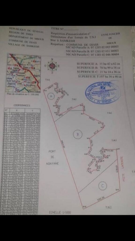 Terrain à Vendre Rufisque 1075646m2