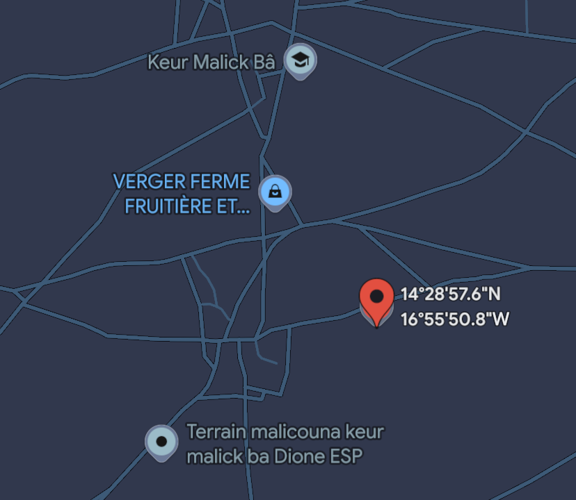 Terrains 225 mètres carrés à vendre à Malicounda Keur Malick Ba, Sénégal 1